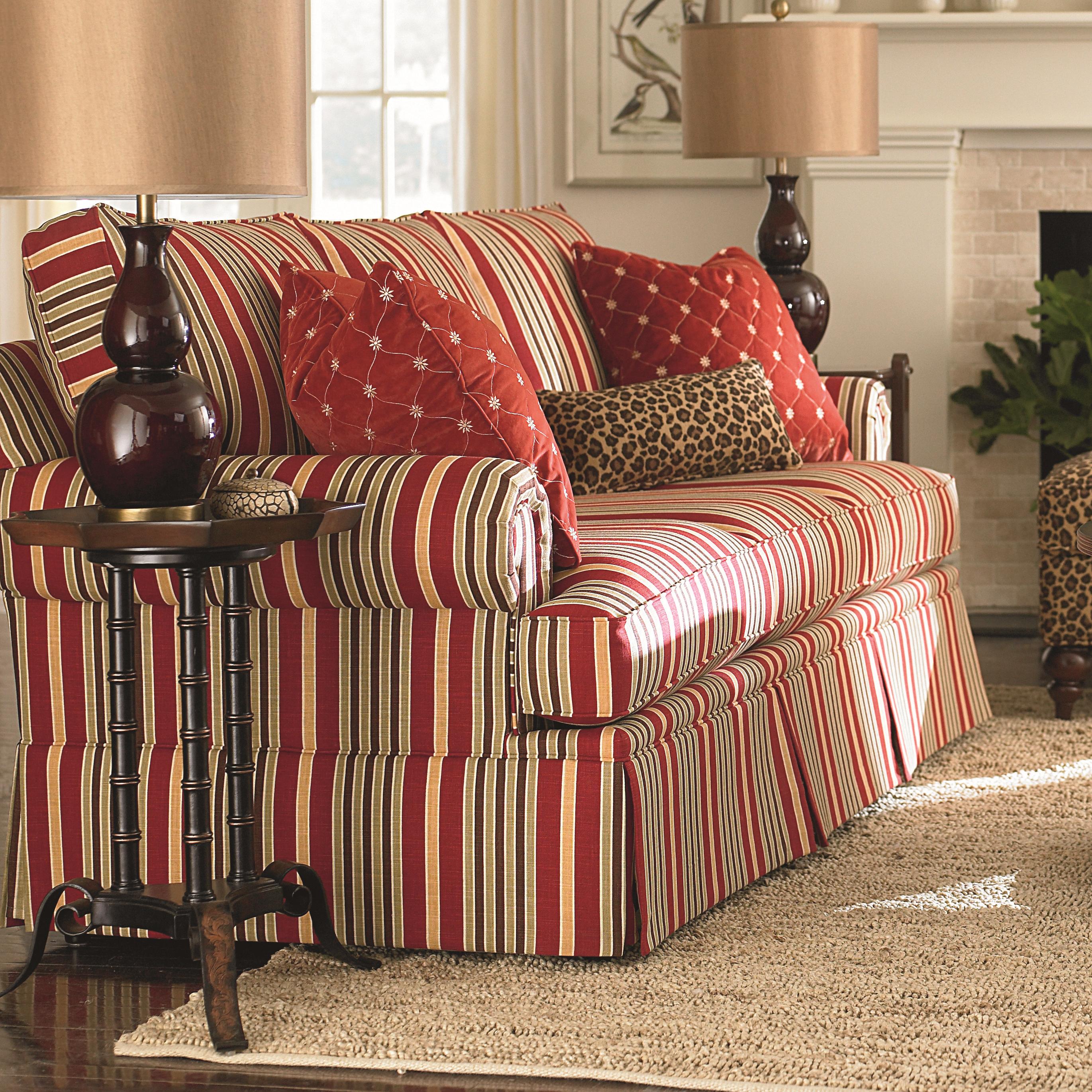 Bassett Custom Upholstery Manor Customizable Queen Sleeper with Panel